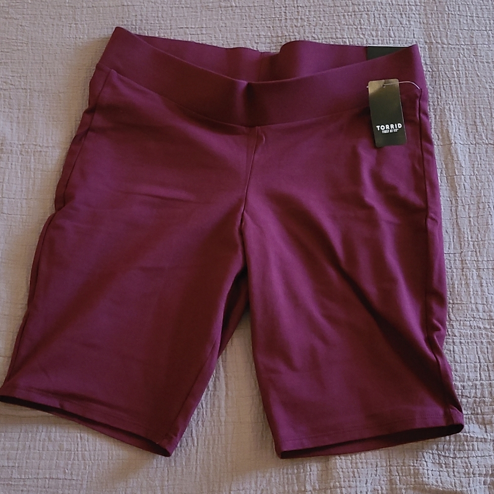 Maroon Torrid Bike Shorts